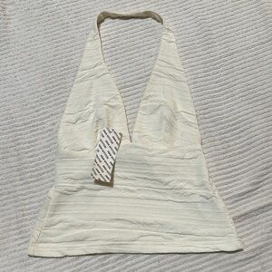 Cream Halter Top